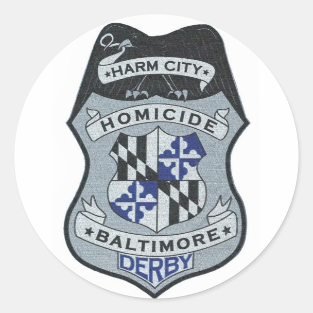 Harm City Homicide Logo Sticker (Front)