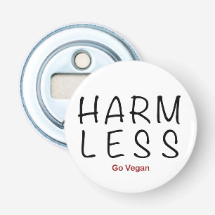 Harm Less - Go Vegan Bottle Opener