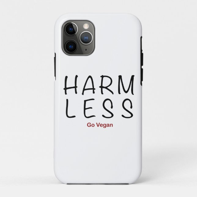 Harm Less - Go Vegan Case-Mate iPhone Case (Back)