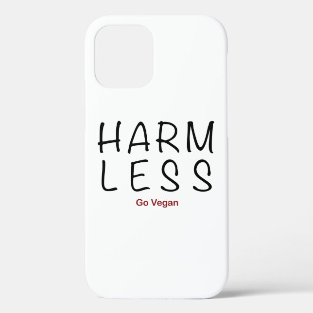 Harm Less - Go Vegan Case-Mate iPhone Case (Back)
