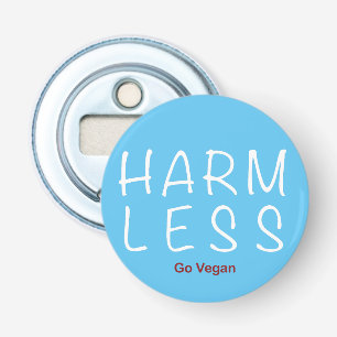 Harm Less - Go Vegan (Light Version) Bottle Opener