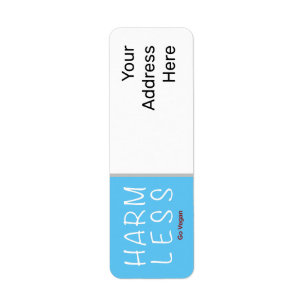 Harm Less - Go Vegan (Light Version) Return Address Label