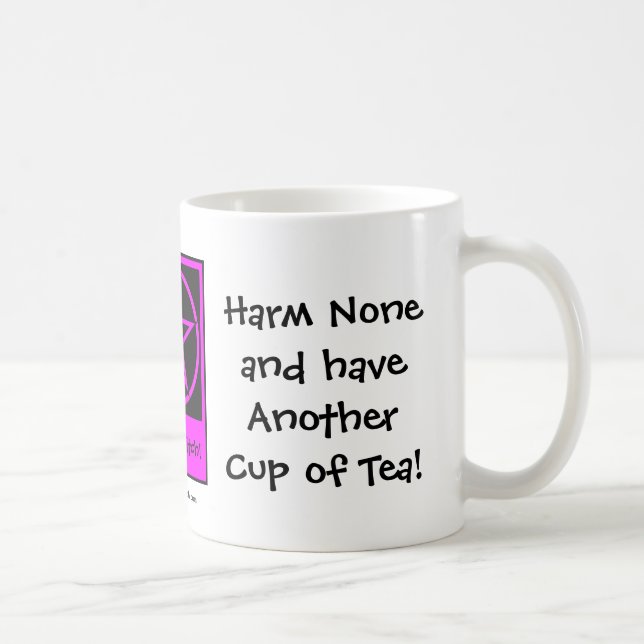 Harm None & have a Cup of Tea! Cheeky Witch Mug (Right)