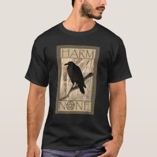 Harm None Wiccan  Black Unisex Short Sleeve Modern T-Shirt