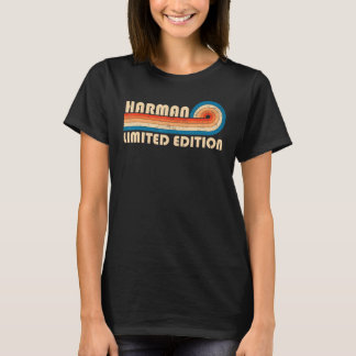 HARMAN Surname Retro Vintage 80s 90s Birthday Reun T-Shirt
