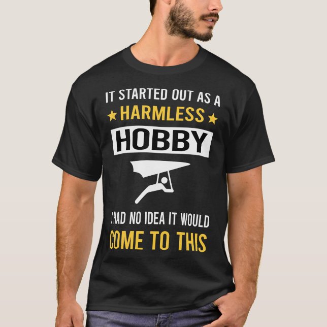 Harmless Hobby Hang Gliding Glider T-Shirt (Front)