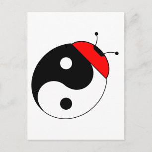 harmonia ladybug postcard
