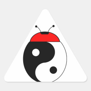 harmonia ladybug triangle sticker