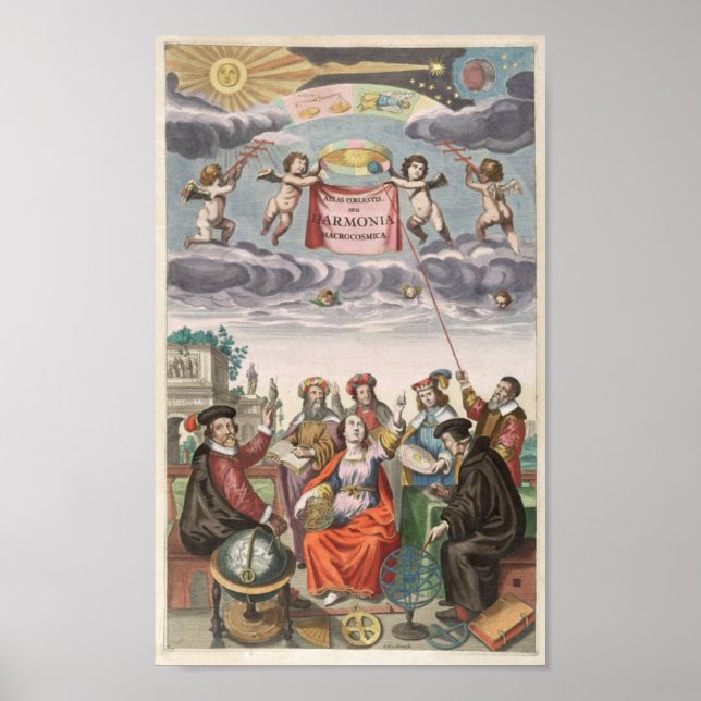 Harmonia Macrocosmica of Andreas Cellarius Poster (Front)