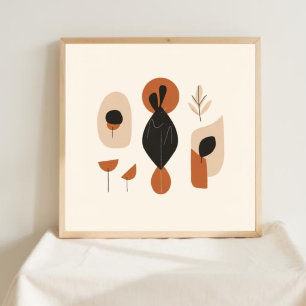 Harmonic Flow – Abstract Botanical Wall Art I