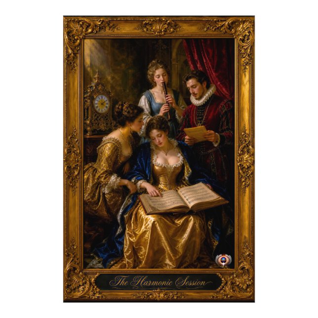 Harmonic Session Within Schloss Eisenwald Study Photo Print (Front)
