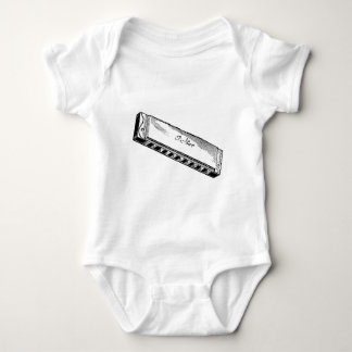 Harmonica/Blues Harp Baby Bodysuit