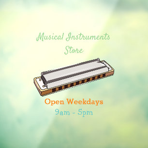 Harmonica cartoon illustration