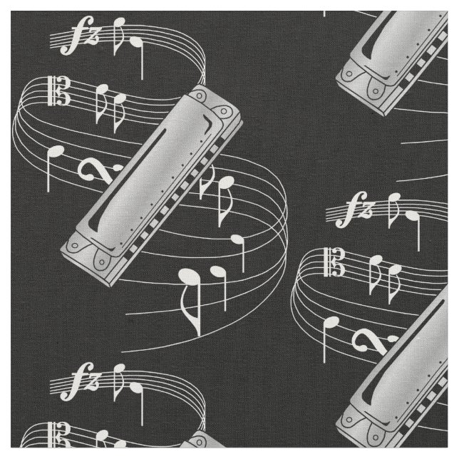 Harmonica Fabric - Dark (Close Up)
