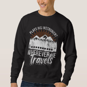 Harmonica Instrument Mouth Harp Harmonicist Harmon Sweatshirt