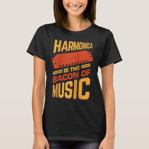 Harmonica Is The Bacon Of Music Raglan T-Shirt