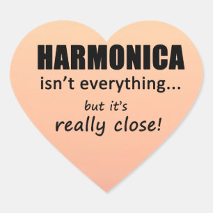 Harmonica Isn't Everything Heart Sticker