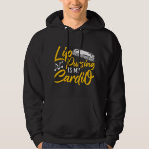 Harmonica Lover Lip Pursing Is My Cardio Harmonica Hoodie