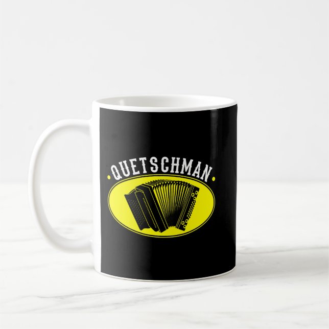 Harmonica Lover Quetschman Styrian Harmonica Squee Coffee Mug (Left)
