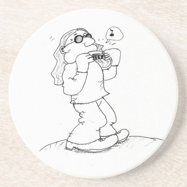 Harmonica Man Coaster (Front)