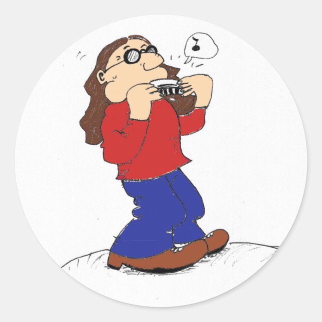 Harmonica Man Sticker (Front)