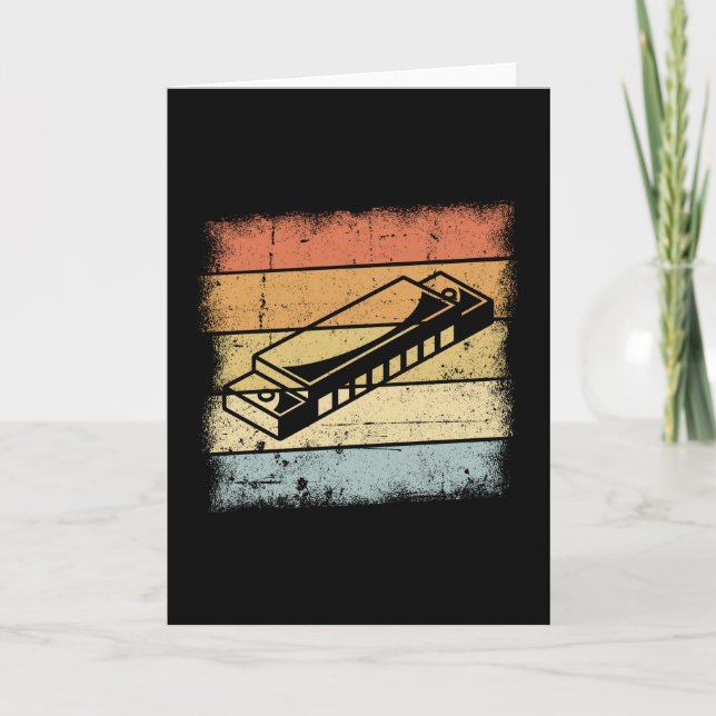 Harmonica Motif Card (Front)
