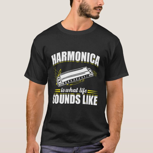 Harmonica Playing For Harmonica Player Harmonica T T-Shirt (Front)