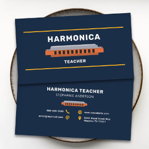 Harmonica Teacher Business Card