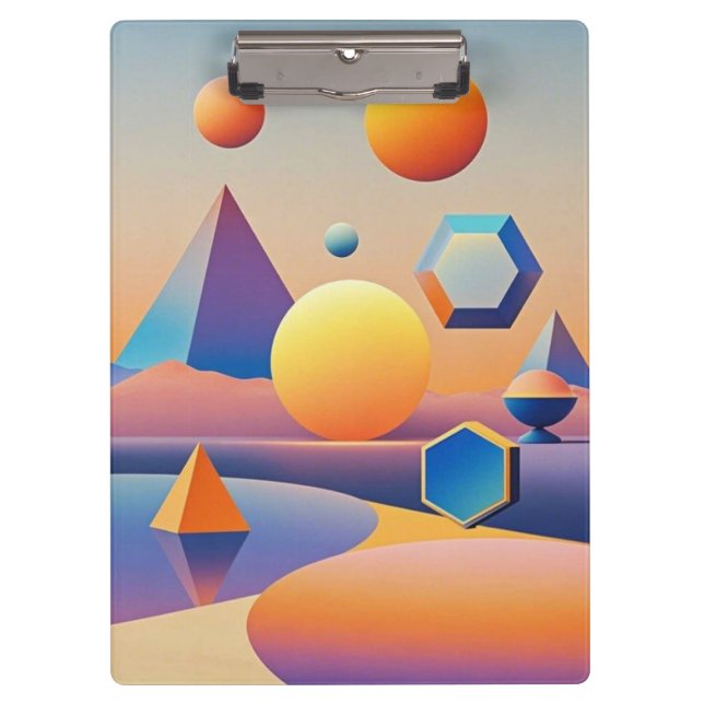 Harmonious blend of textures, gradients clipboard (Front)