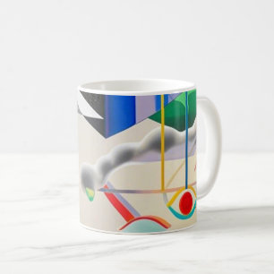 Harmonious blend of textures, gradients coffee mug