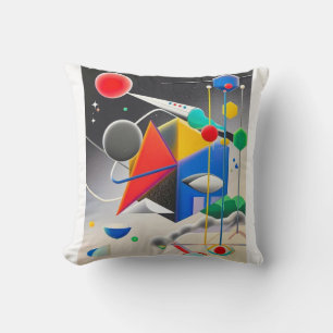 Harmonious blend of textures, gradients cushion