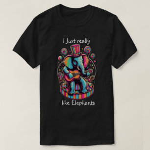 Harmonious Elephant: Guitar Jam Session T-Shirt