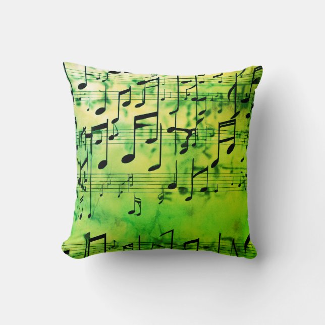 Harmonious Hues: Trending Music-Inspired Fashion Cushion (Front)