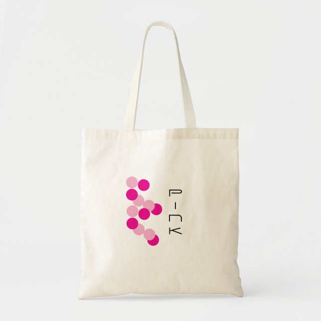 Harmonious Pink Fusion Tote Bag (Front)