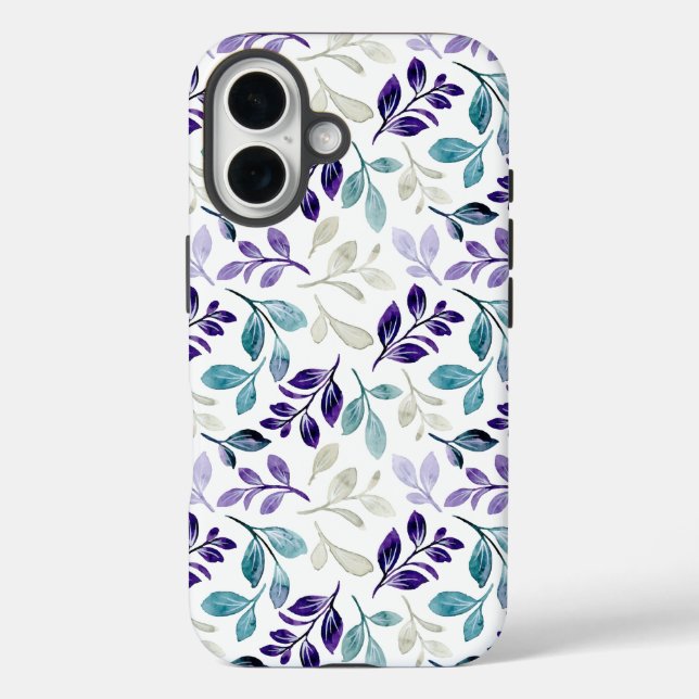  Harmonious Watercolor Leaves Design  Case-Mate iPhone Case (Back)