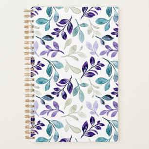 Harmonious Watercolor Leaves Design  Planner