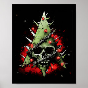 Harmonising Contrasts Christmas Tree Meets Punk-ro Poster