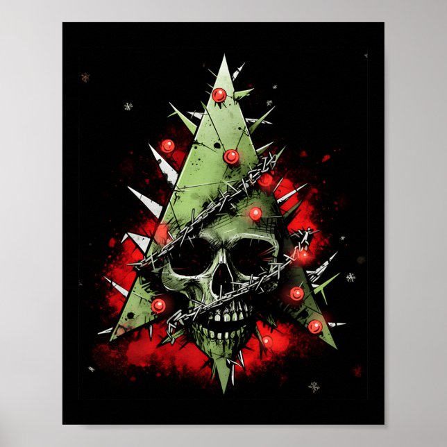 Harmonising Contrasts Christmas Tree Meets Punk-ro Poster (Front)
