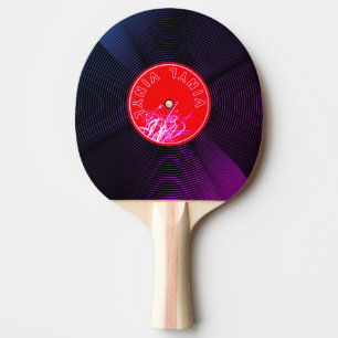 Harmony and Precision: Vinyl Record Ping Pong Paddle