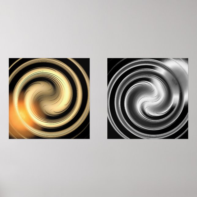 Harmony and Relaxation Golden&Silver print set (Front)