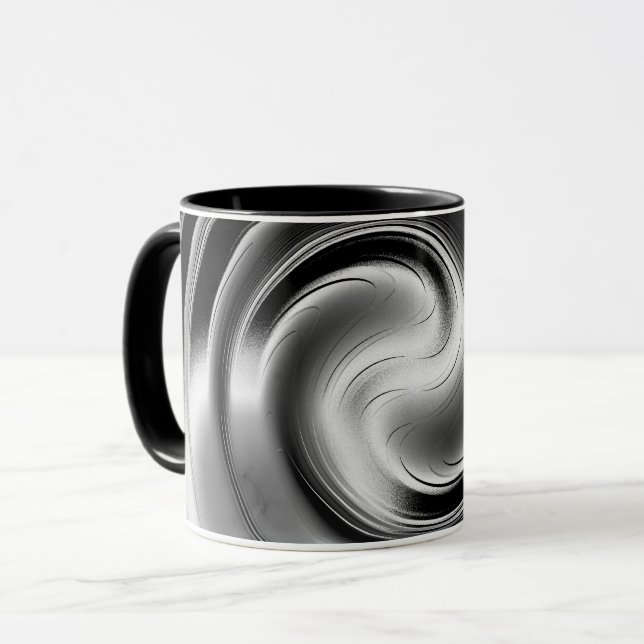 Harmony and Relaxation Silver Relief mug (Front Left)