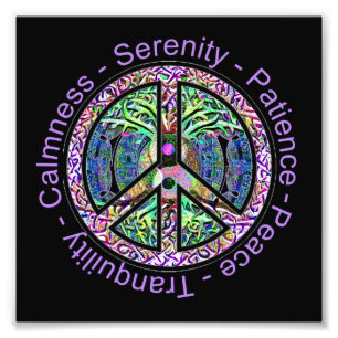 Harmony, Balance, Oneness Peace Symbol Photo Print