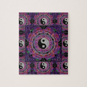 Harmony & Balance Purple Mandala Jigsaw Puzzle