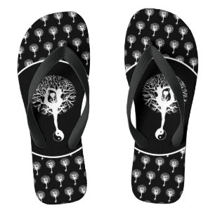 Harmony & Balance  Yin Yang Tree of Life Thongs