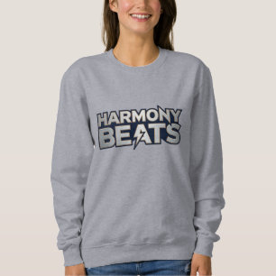 Harmony Beats – Music Vibes Text Art Sweatshirt