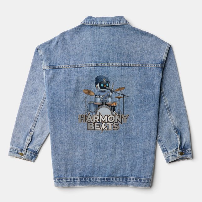 Harmony Beats – Zedoura Drummer Denim Jacket (Back)
