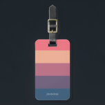 Harmony Colourful Stripes Luggage Tag<br><div class="desc">Harmony Colourful Stripes Luggage Bag Tag,  is stylish and chic. Personalise with your name (front and back) and address.</div>