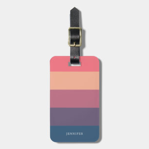 Harmony Colourful Stripes Luggage Tag