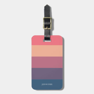 Harmony Colourful Stripes Luggage Tag
