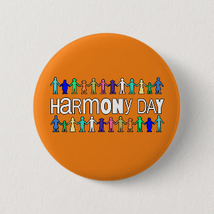 Harmony Day Australia  6 Cm Round Badge